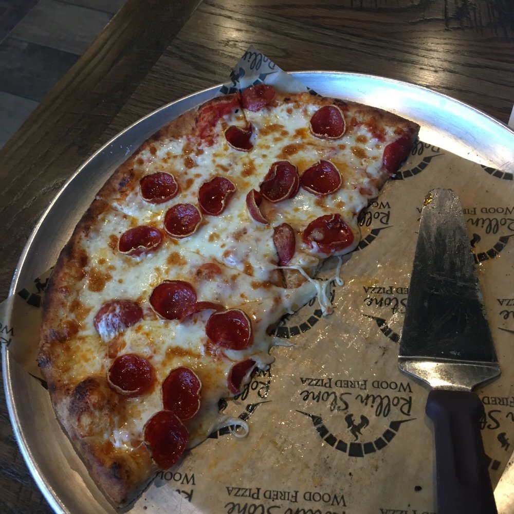 Rollin Stone Wood Fire Pizza - Classic Pepperoni Pizza - Food Trucks Near Me - Brighton, Michigan Rollin Stone Wood Fire Pizza - Classic Pepperoni Pizza - Food Trucks Near Me - Brighton, Michigan