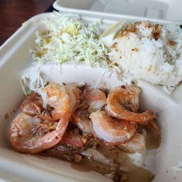 Small portion and mushy shrimp
