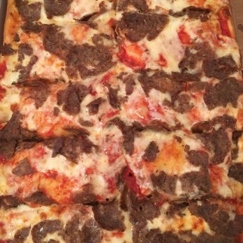 Rubino's - Sicilian With Meatballs - Pizza Near Me - Miller Place, New York
