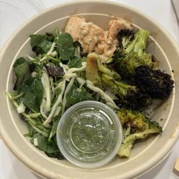 Salmon rice bowl