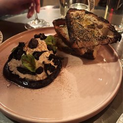 Rivertown Lodge Tavern - Ricotta, blueberry mostarda, preserved mushroom, sourdough bread