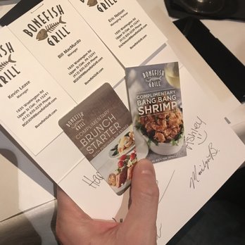 Bonefish Grill - Birthday gift - Seafood Near Me - Upper Saint Clair, Pennsylvania