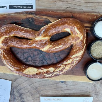 Cork & Barrel Craft Kitchen & Microbrewery - Garlic pretzel - Pubs Near Me - Round Rock, Texas