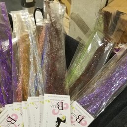 adding tinsel... look at all the colors to choose from! adding tinsel... look at all the colors to choose from!
