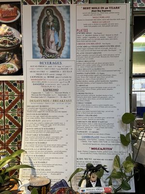 Menu photo 3 Taqueria Talavera Berkeley, CA