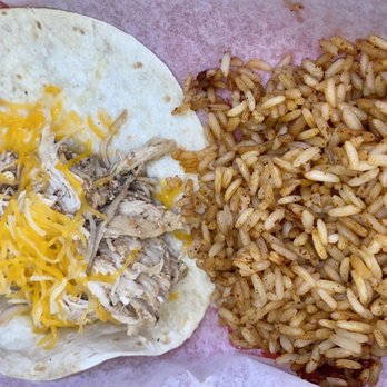 Tortuga Jack's - chix soft taco with bland rice - Mexican Near Me - Jekyll Island, Georgia Tortuga Jack's - chix soft taco with bland rice - Mexican Near Me - Jekyll Island, Georgia