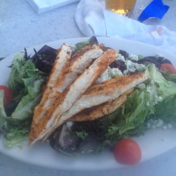 Off The Hook Restaurant and Bar - Cherry Gorgonzola salad with blackened chicken. - Seafood Near Me - Highlands, New Jersey