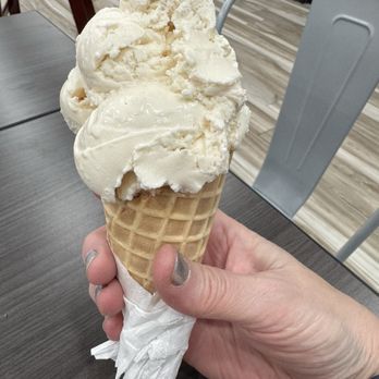Marble Slab Creamery - Amaretto ice cream in a waffle cone - Ice Cream & Frozen Yogurt Near Me - Galveston, Texas Marble Slab Creamery - Amaretto ice cream in a waffle cone - Ice Cream & Frozen Yogurt Near Me - Galveston, Texas