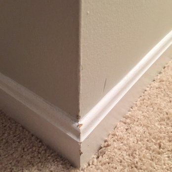 Brad's Carpet Cleaning - Here's where they ruined the trim on a corner in our house. - Carpet Cleaning Near Me - Louisville, Ohio