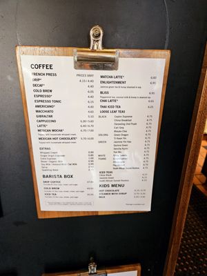 Menu photo 2 Temple Coffee Sacramento, CA Menu photo 2 Temple Coffee Sacramento, CA