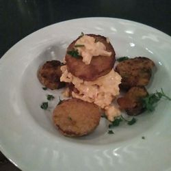 The Silver Dollar Grill - Fried green tomato stacker