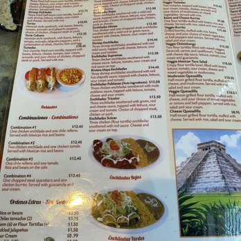 Riviera Maya - Menu - Mexican Near Me - Rising Sun, Maryland