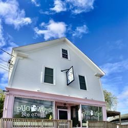 Pugnuts Ice Cream Shop - You can't miss a bubblegum pink business in the heart of downtown Surry!