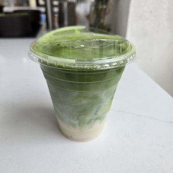 Cha & - Matcha latte with oat milk - Tea Rooms Near Me - New York, New York Cha & - Matcha latte with oat milk - Tea Rooms Near Me - New York, New York