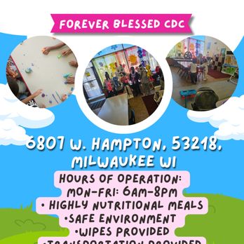 Forever Blessed Child Development Center - Child Care & Day Care Near Me - Milwaukee, Wisconsin Forever Blessed Child Development Center - Child Care & Day Care Near Me - Milwaukee, Wisconsin