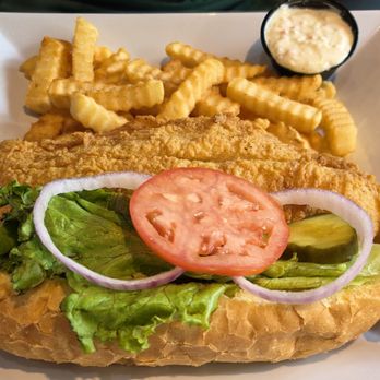 Wintzell's Oyster House - Fish Po Boy sandwich - Seafood Near Me - Montgomery, Alabama Wintzell's Oyster House - Fish Po Boy sandwich - Seafood Near Me - Montgomery, Alabama