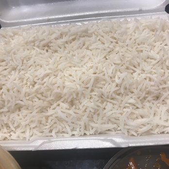 Delhi Oven - Huge container of steamed Plain Basmati Rice - Indian Near Me - Sacramento, California