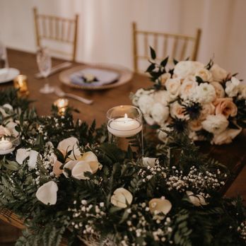 Linens and Flowers Design - The sweetheart table with my daughter's bridal bouquet - Florists Near Me - Winter Garden, Florida Linens and Flowers Design - The sweetheart table with my daughter's bridal bouquet - Florists Near Me - Winter Garden, Florida