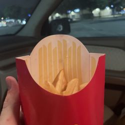 McDonald's - My untouched large fry. This is how they fix a mistake.