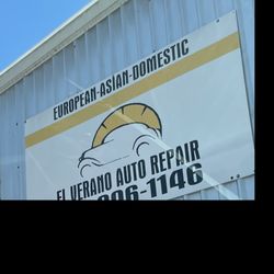 El Verano Auto Repair - El Verano sign with their phone number (707) 996-1146