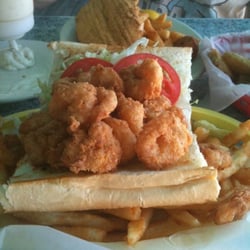 Shrimp Po Boy was huge and yummy