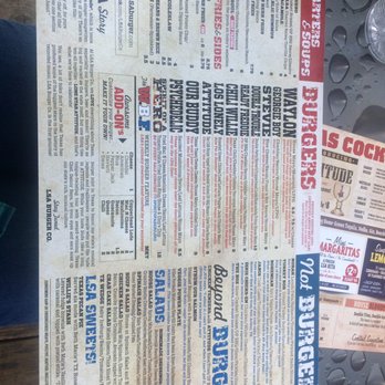 LSA Burger - Menu - Cocktail Bars Near Me - Denton, Texas