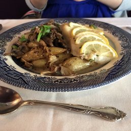 Special of the day: turbot with lemon, veggies and mustard seed sauce. Special of the day: turbot with lemon, veggies and mustard seed sauce.