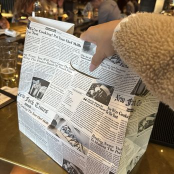 The Pressroom - Take out bag- so cute - Cocktail Bars Near Me - San Jose, California