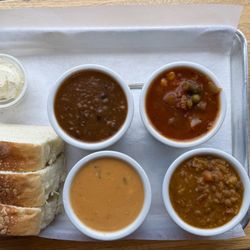 Loup - The flight of soups! All were winners!