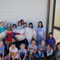 Wilsonville Equestrian Center - learning parts of the horse day