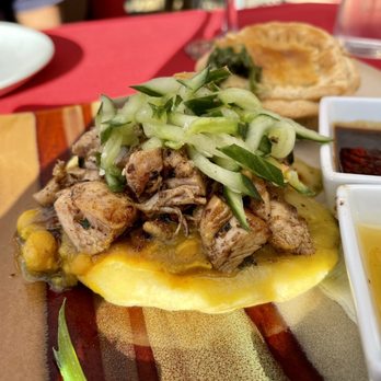 Oyo - Street Food Doubles with Jerk Chicken - YUM - Latin American Near Me - Pleasanton, California Oyo - Street Food Doubles with Jerk Chicken - YUM - Latin American Near Me - Pleasanton, California