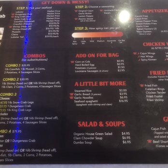 Bag o'Crab - Menu - Cajun/Creole Near Me - Modesto, California