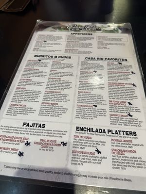 Menu photo 2 Casa Rio Tex Mex Restaurant Anoka, MN