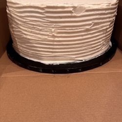 Sugar Plug - Plain vanilla bean poundcake double layer birthday cake with vanilla bean icing--just as requested and absolutely delicious.