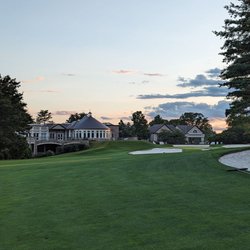 Bethesda Country Club - 18th hole. Beautiful par 4 with a reverse camber fairway. I love that the clubhouse and green open up as you walk up the fairway.