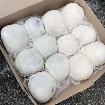 Two Ladies Kitchen - Strawberry Mochi w/ Koshi and Shiro filling (additional .50¢) - Bakeries Near Me - Hilo, Hawaii Two Ladies Kitchen - Strawberry Mochi w/ Koshi and Shiro filling (additional .50¢) - Bakeries Near Me - Hilo, Hawaii