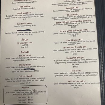 The Shack - Menu - Southern Near Me - Evergreen, Alabama