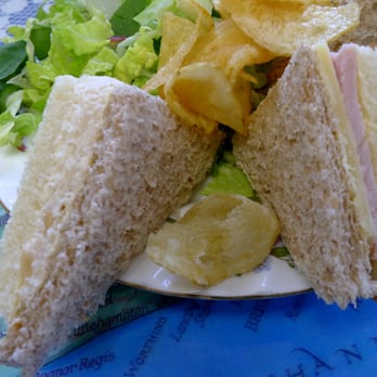 Pamela's - Cashew chicken (left), Ham & cheese (right) - Tea Rooms Near Me - Huntington Beach, California Pamela's - Cashew chicken (left), Ham & cheese (right) - Tea Rooms Near Me - Huntington Beach, California