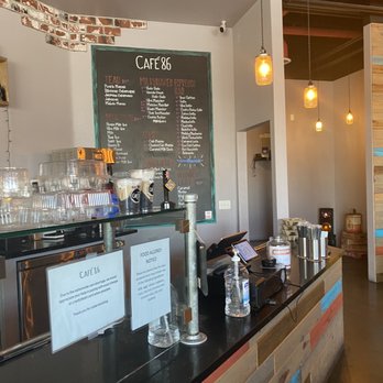 Cafe 86 - Front counter and menu - Desserts Near Me - Las Vegas, Nevada