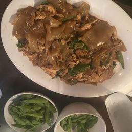 Pad See Ew w Chicken and edamame