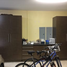 Garage cabinets in bronze Garage cabinets in bronze