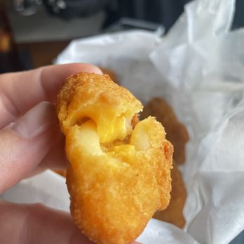 Karvers Grille - Mac and Cheese Bites  Inside is similar to stouffers Mac and cheese. - American Near Me - Holbrook, New York