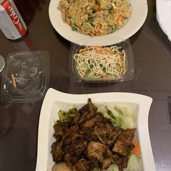 Tainan Bistro - Pork fried rice and pork with preserved veggies rice plate. Yummy! - Taiwanese Near Me - Houston, Texas