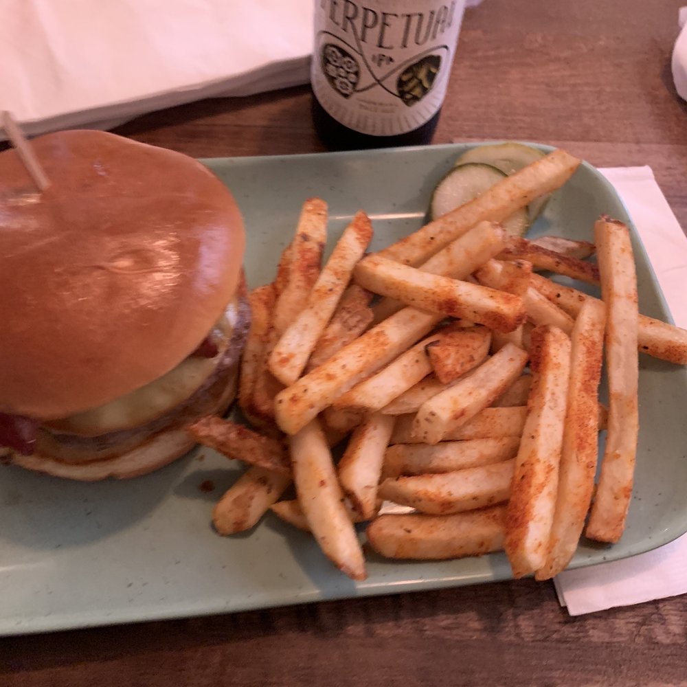 Mountain Top and Provisions - MTP BURGER, fries are so good! - Bars Near Me - Lock Haven, Pennsylvania
