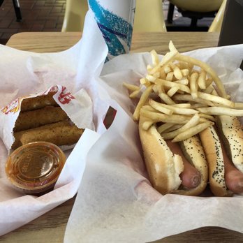 Jeff's Red Hots - 2 Hot Dogs, fries, mozzarella sticks, and a lemonade. I definitely over ordered, but it was all delicious! - Hot Dogs Near Me - Chicago, Illinois Jeff's Red Hots - 2 Hot Dogs, fries, mozzarella sticks, and a lemonade. I definitely over ordered, but it was all delicious! - Hot Dogs Near Me - Chicago, Illinois