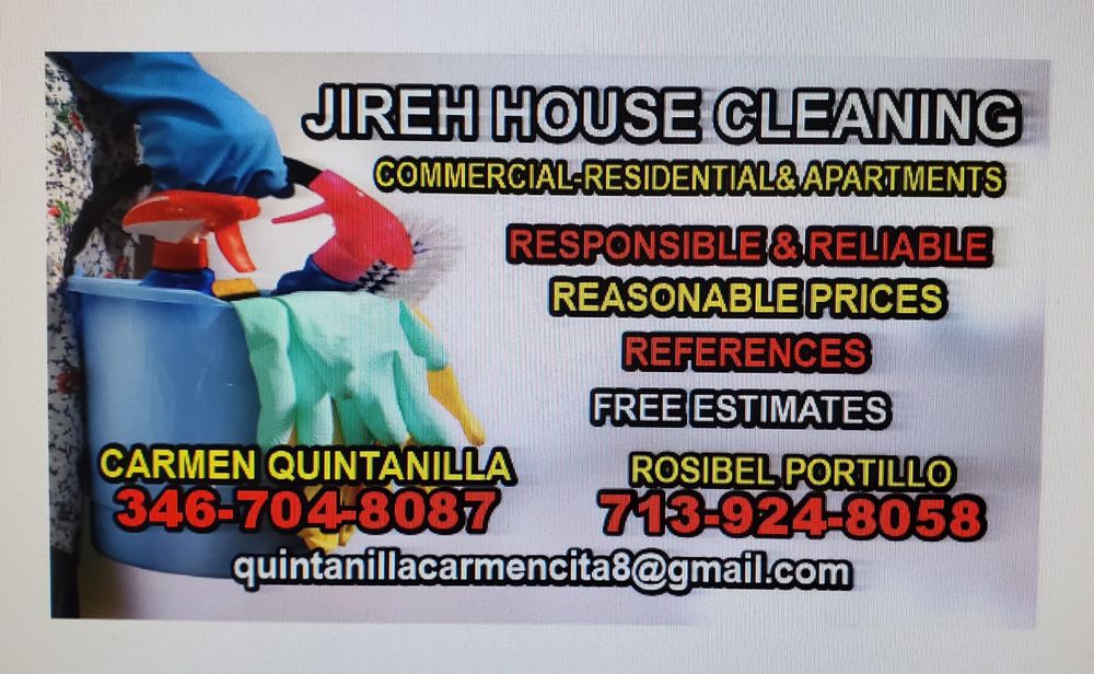 JIREH HOUSE CLEANING Updated August 2024 Houston, Texas Office