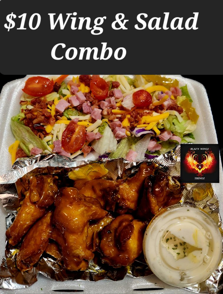 Blaz'n Wingz & Thingz Logo