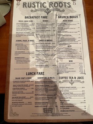 Menu photo 4 Rustic Roots Shelburne, VT