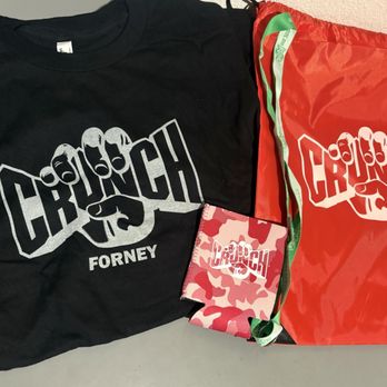 Crunch Fitness - Forney - Swag from Sip Sip Hooray Ribbon Cutting Party - Gyms Near Me - Forney, Texas