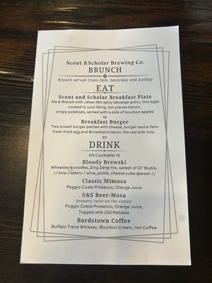 Menu photo 4 Scout & Scholar Brewing Bardstown, KY